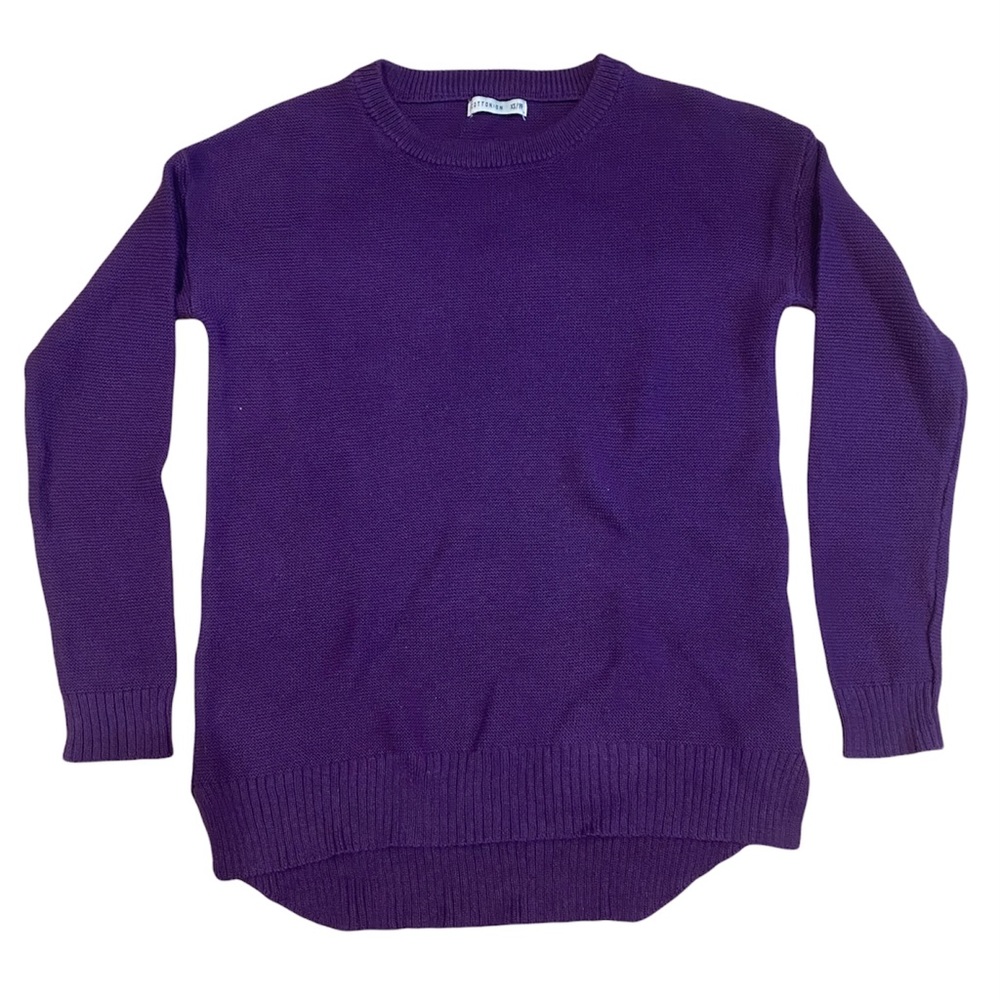 Cotton On Purple Knit Long Sleeve Pullover Sweater Size XS